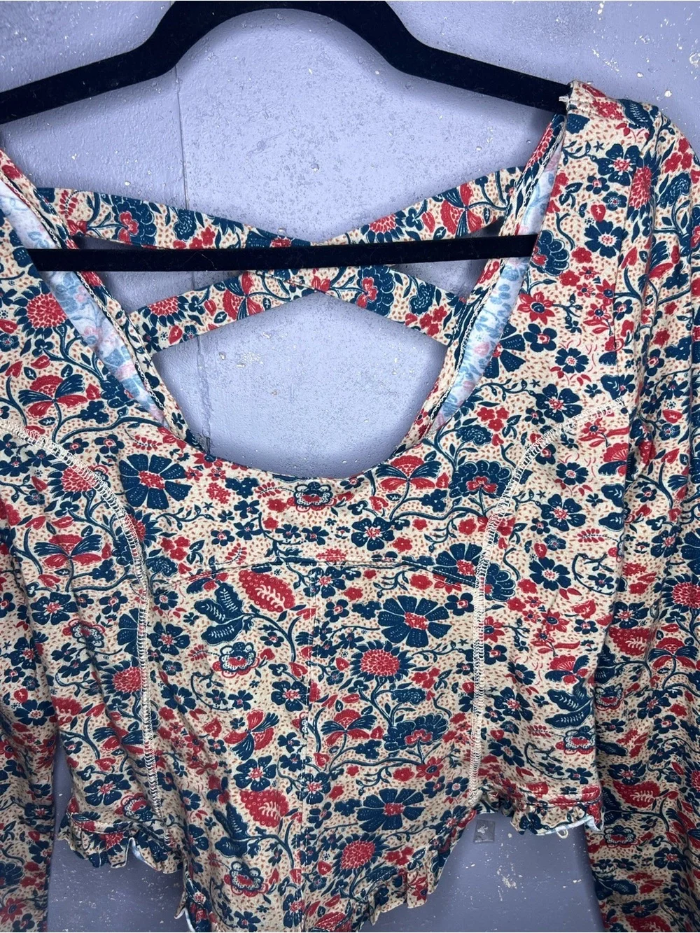 Free People Melanie Long Sleeve Top Medium